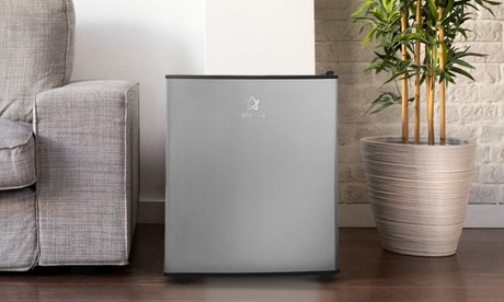 groupon Minifrigorífico de 45 litros compacto silencioso y de diseño elegante, Black