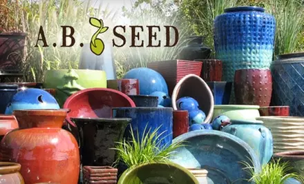$20 for $50 Worth of Garden Pottery or $40 Worth of Garden Gifts, Plants, and Landscaping Supplies at A.B. Seed - Primary Image