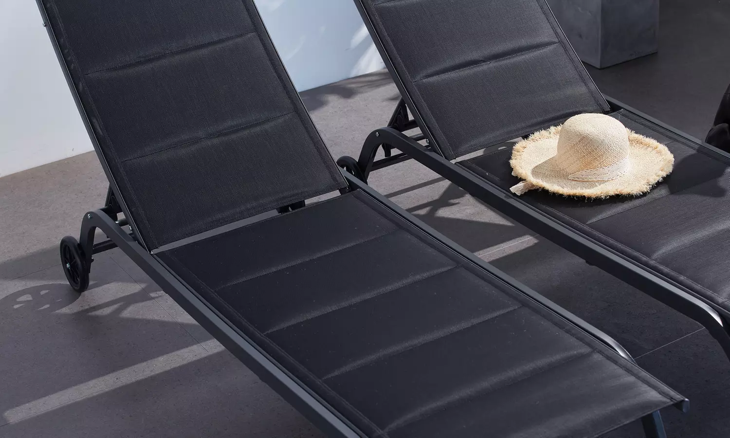 Lot de 2 transats en aluminium AUCKLAND, Kokoon