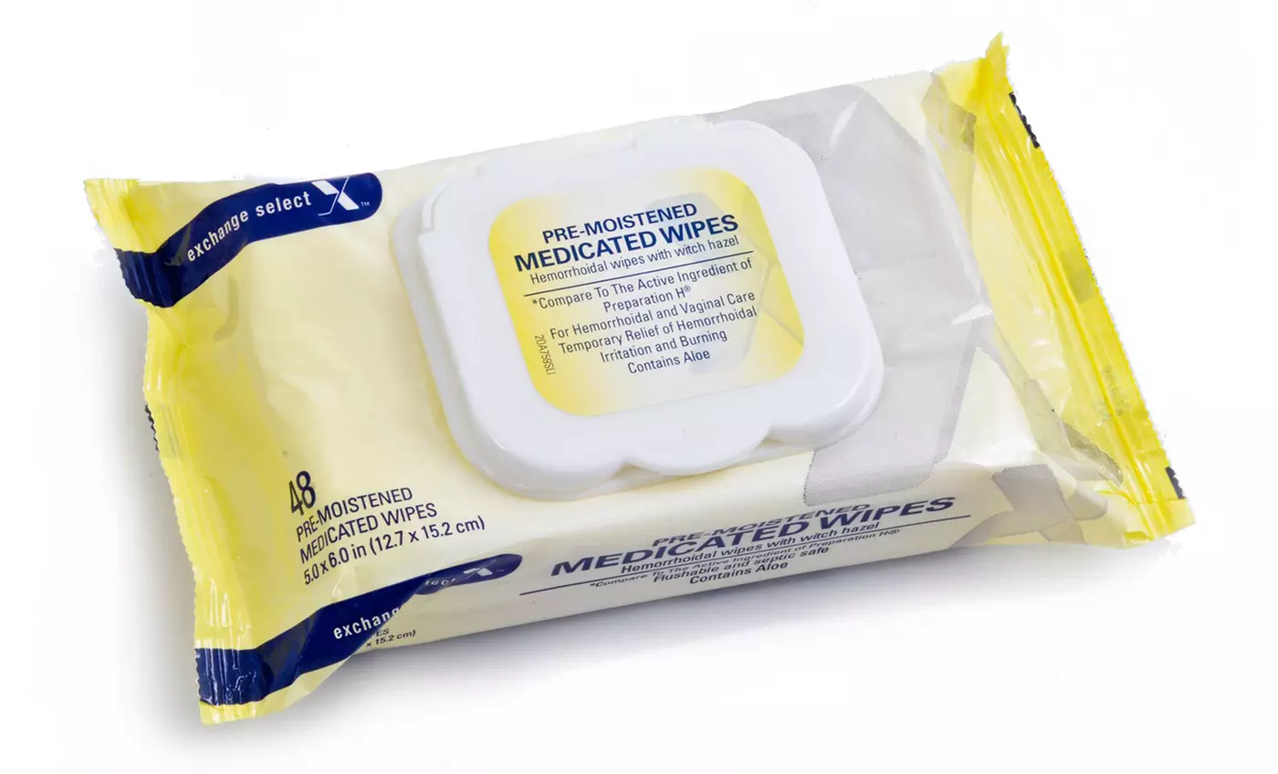Premoistened Medicated Hemorrhoidal Wipes; 1 or 3 48ct. Packs from $7.99-$14.99 - Primary Image