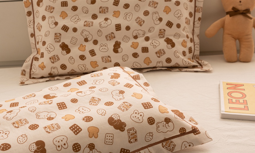 Image 45: Breathable Pure Cotton Kids Pillowcase Pair