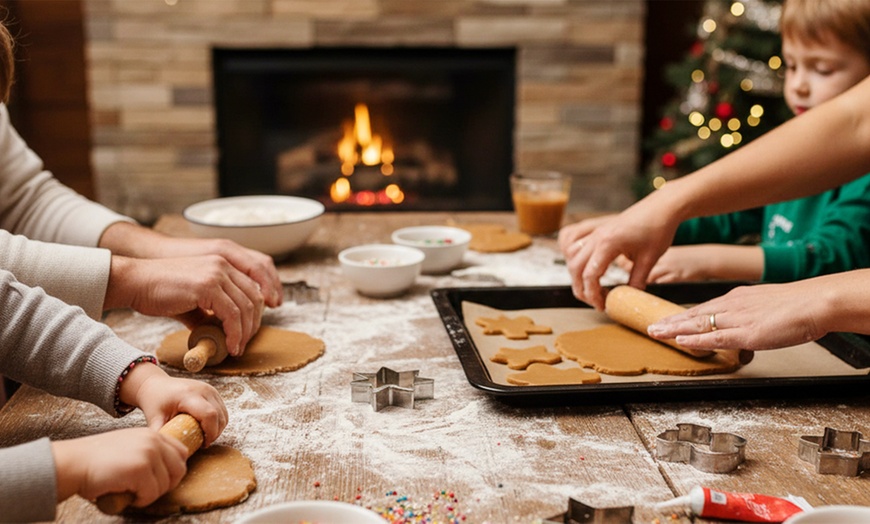 Image 1: Bake the Magic of Christmas: Gingerbread Cookie Making for Upto 4 Kids