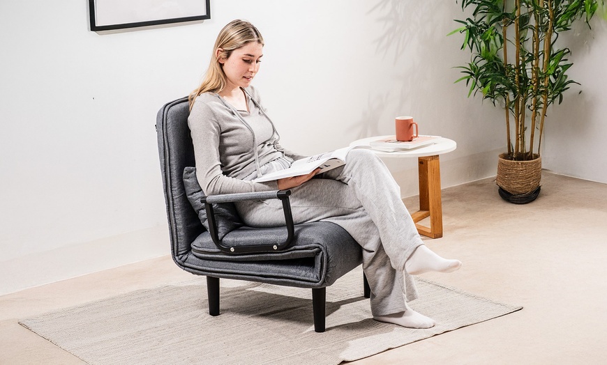 Image 1: InnovaGoods 4-in-1 omvormbare eenpersoonsslaapbank  