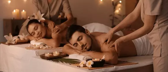 Single or Couple massage Deep Tissue + Hotstone + Aromatherapy + CBD