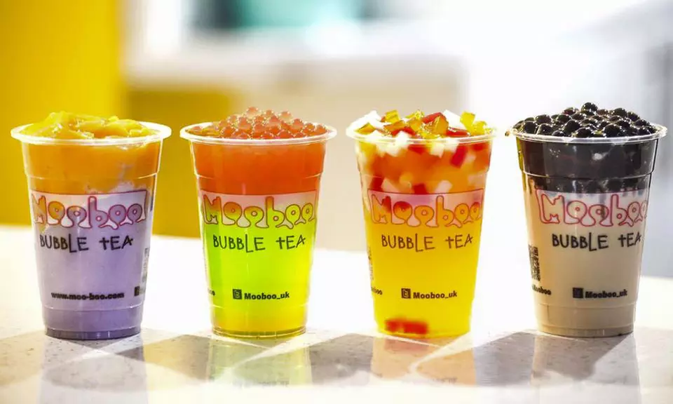 Bubble Waffle with Optional Bubble Tea for One or Two at Moo-Boo, Three Locations - Primary Image