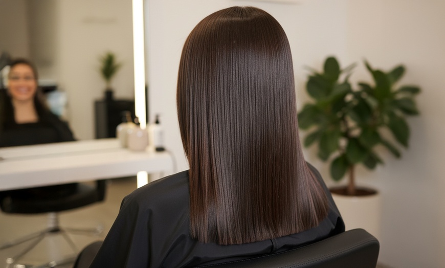 Image 2: Nanoplasty Hair Treatment, Keratin Hair Treatment w/ Wash, Trim & More
