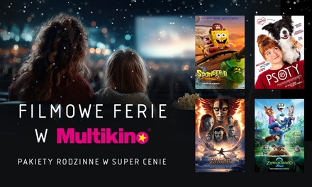 Bilet do Multikina (w pakiecie rodzinnym 4 biletów na wszystkie miejsca) - Multikino