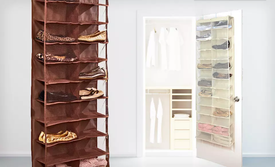 $21 for an Over-the-Door Shoe Organizer in Black, Chocolate, Cream, or Gray ($50 List Price). Free Shipping and Returns. - Second Medium