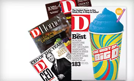 One-Year Subscription to "D" Magazine or "D" Magazine and "D Home" - Primary Image
