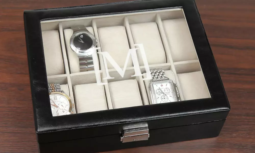 Monogram Online Personalized Men's Watch Case - Primary Image