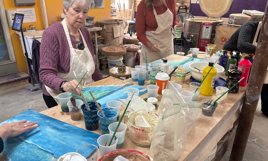 Image 8: Painting with Clay Class – Unique Textures & Colors