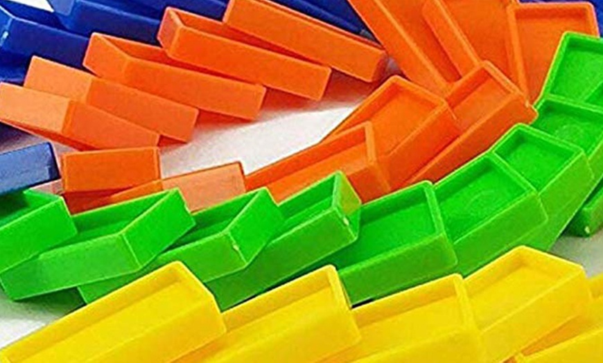 Image 3: 150-Piece Colourful Domino Blocks