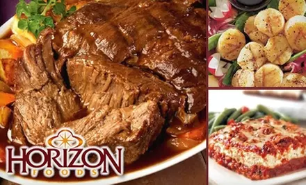 $49 for $100 Worth of Portion-Controlled Entrees with Home Delivery from Horizon Foods - Primary Image