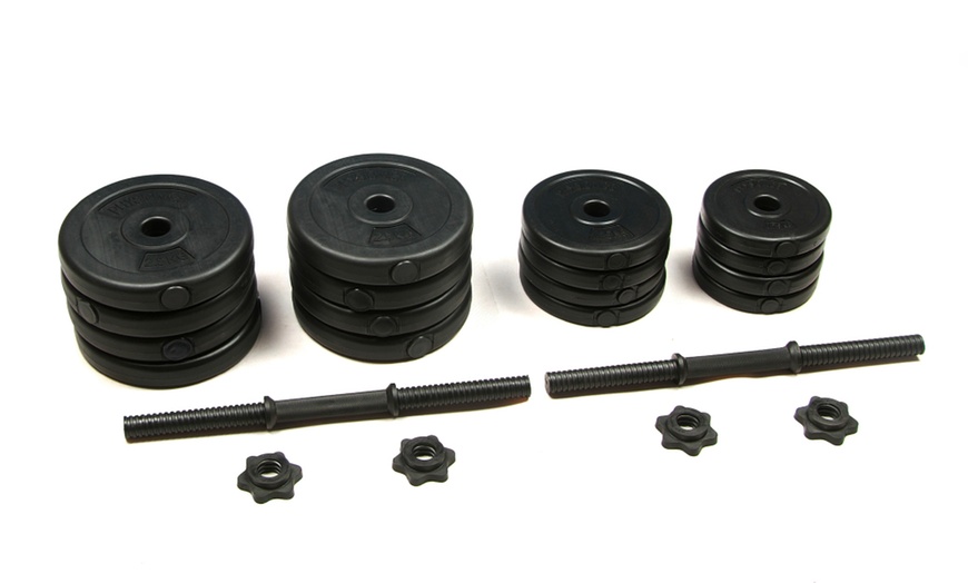 Image 6: EZ Curl Bar Set or Dumb-Bell Set