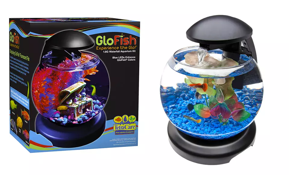 GloFish 1.8-Gallon Waterfall Aquarium Kit. Free Returns. - Primary Image