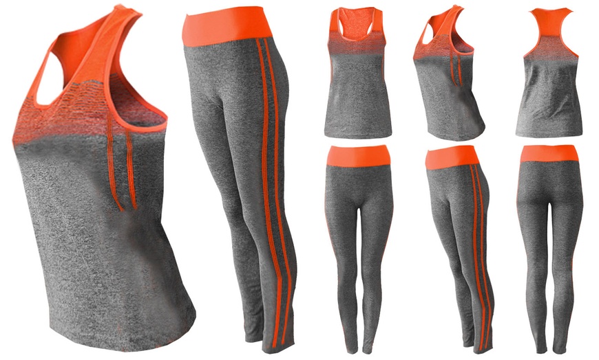 Image 4: Two-Piece Stripe Activewear