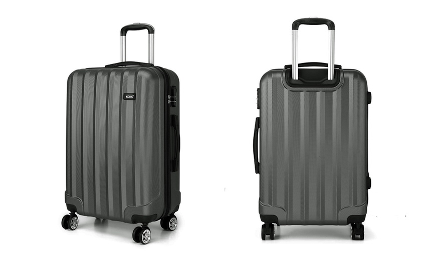 Image 15: One or Three Kono Four Wheels Hard Shell Suitcases