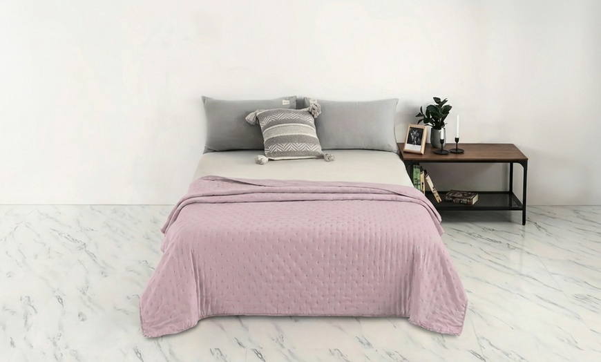 Image 5: Couvre-lit matelassé Soft double