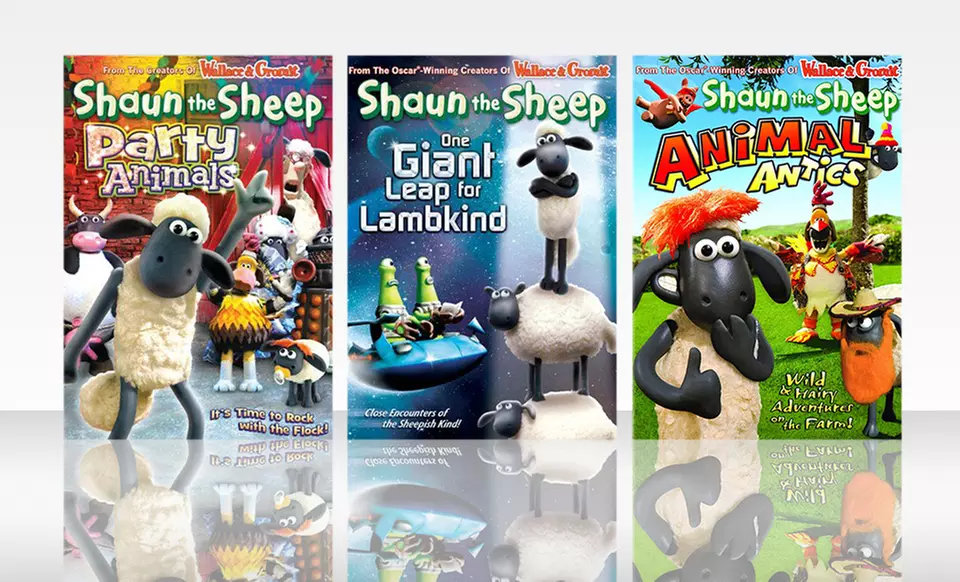 Shaun the Sheep 3-DVD Bundle. Free Returns. - Primary Image