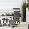 Image 21: Neo Folding Zero Gravity Garden Chairs and Table Set