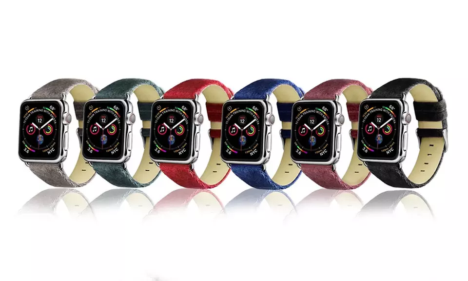 Posh Tech Velvet Bands for Apple Watch Series 1, 2, 3, 4 & 5 - Primary Image