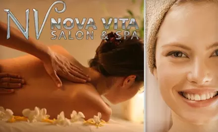 $59 for Facial and Swedish Massage from Nova Vita Salon & Spa ($118 Value) - Primary Image