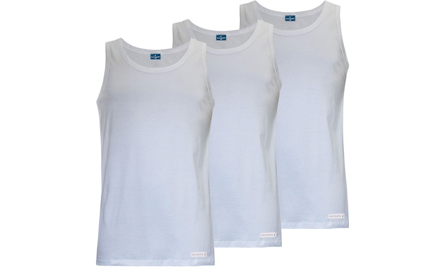 Image 3: Lot de 3 débardeurs, t-shirts à col rond ou à col V Navigare
