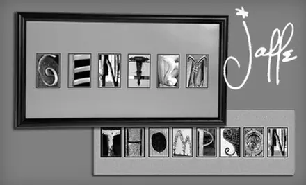 $60 for Three to 11 Letters of Name Art from Hal Jaffe Name Art ($159.90 Value) - Primary Image