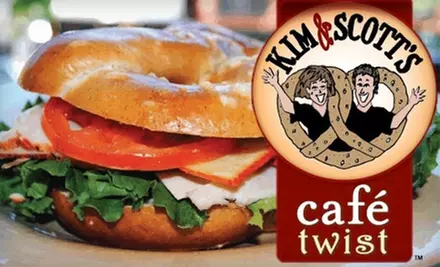 $7 for $15 Worth of Gourmet Pretzels and Pretzel Sandwiches at Kim & Scott's Café Twist - Primary Image