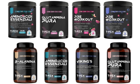 T-Rex Integratori Unisex Bianco Arginina 100 Compresse