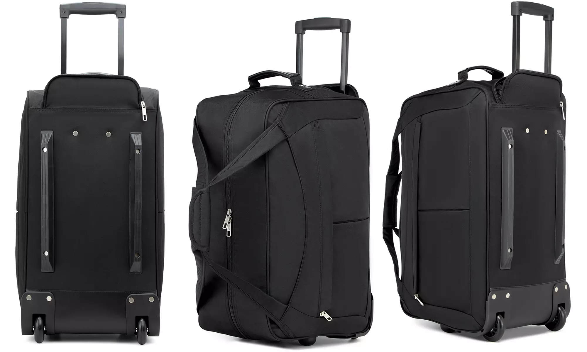 KONO 55L Two Wheels Foldable Soft Shell Travel Trolley Bag