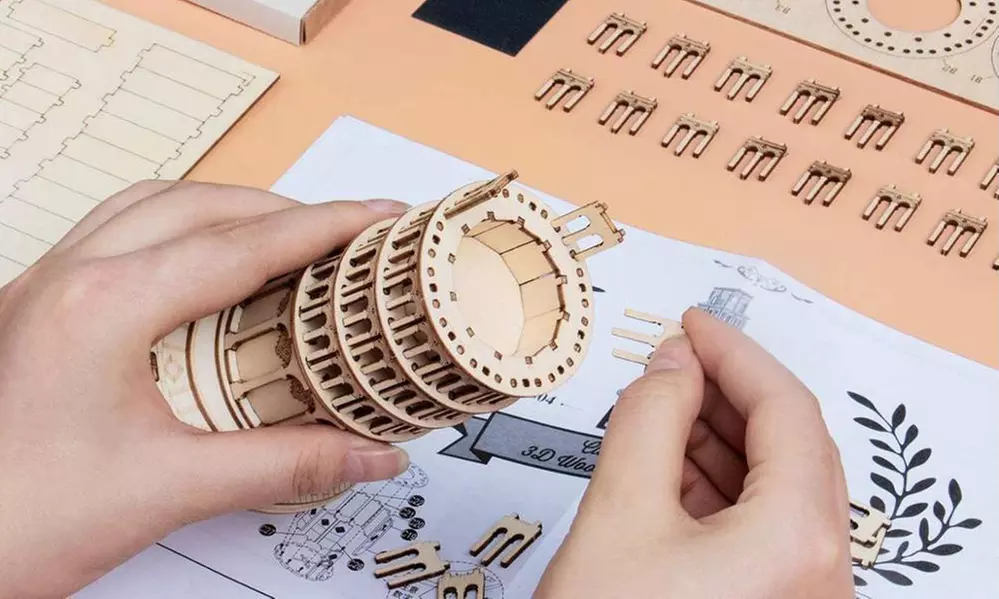 DIY 3D Wooden Puzzle -Transportation/Music/Carnival Rides and more!