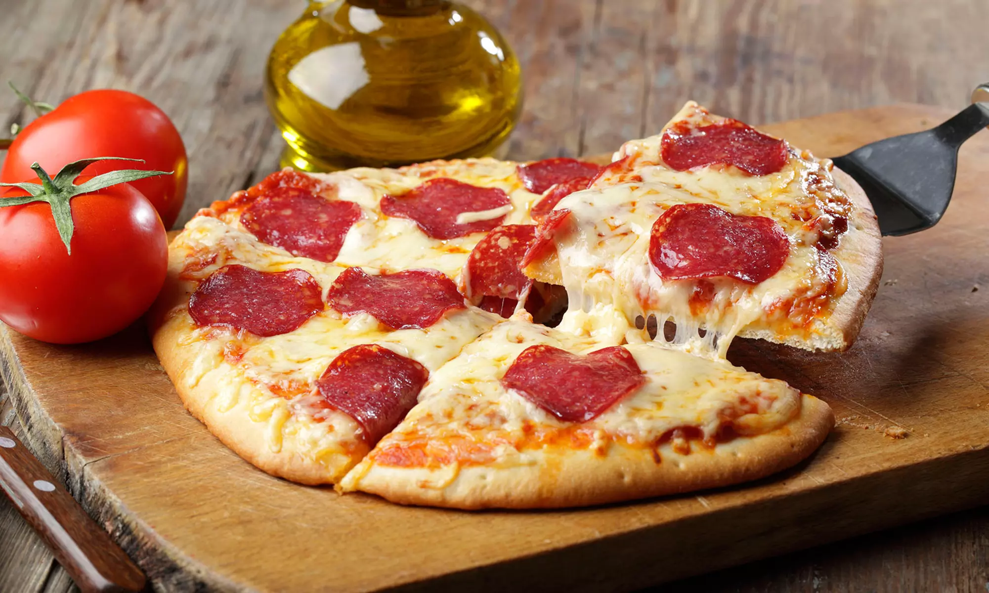 Pizza, Pasta, and Sandwiches at Crown Pizza (45% Off). Two Options Available. - Primary Image