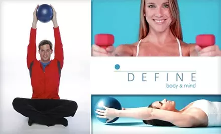 $25 for Three Fitness Classes at DEFINE ($60 Value) - Primary Image