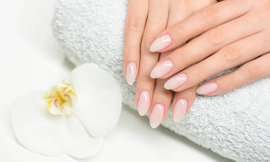 Image 1: Sesión de manicura normal o acrílica o sesión de pedicura para 1