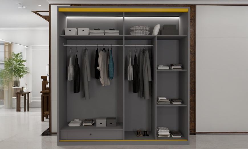 Image 11: Sliding Wardrobes 4U Sliding Double Door Wardrobe