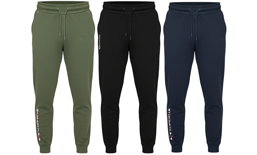 Image 1: Pantalone da uomo in cotone felpato Superga