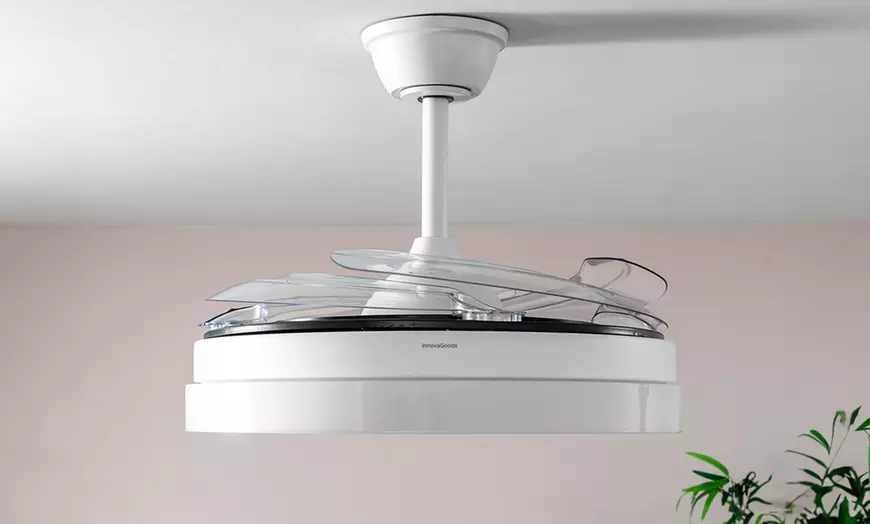 Image 4: Ventilateur de plafond LED avec 4 pales rétractables