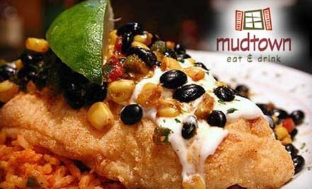 $12 for $25 Worth of Classic Southern Fare at Mudtown - Primary Image