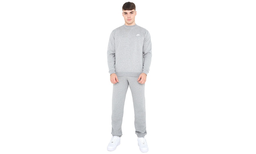 Image 7: Nike Men's Crew Neck Clubfleece Tracksuit Set