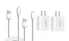 Apple-Certified 6.6 ft Lightning to USB Cable with Wall Charger (1,2, or 5-Pack)