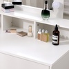Image 4: White Hollywood Dressing Table with Lighted Mirror