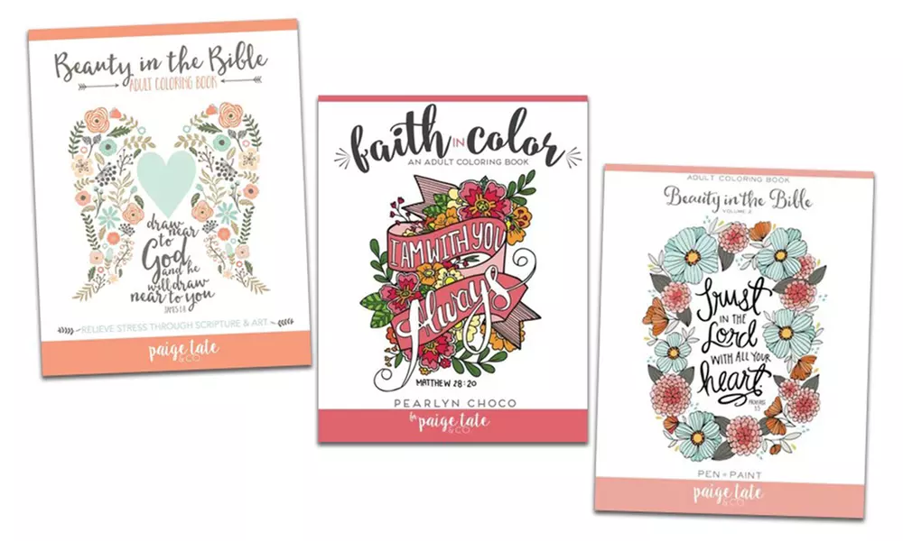 Beauty in the Bible Adult Coloring Book Bundle - Primary Image