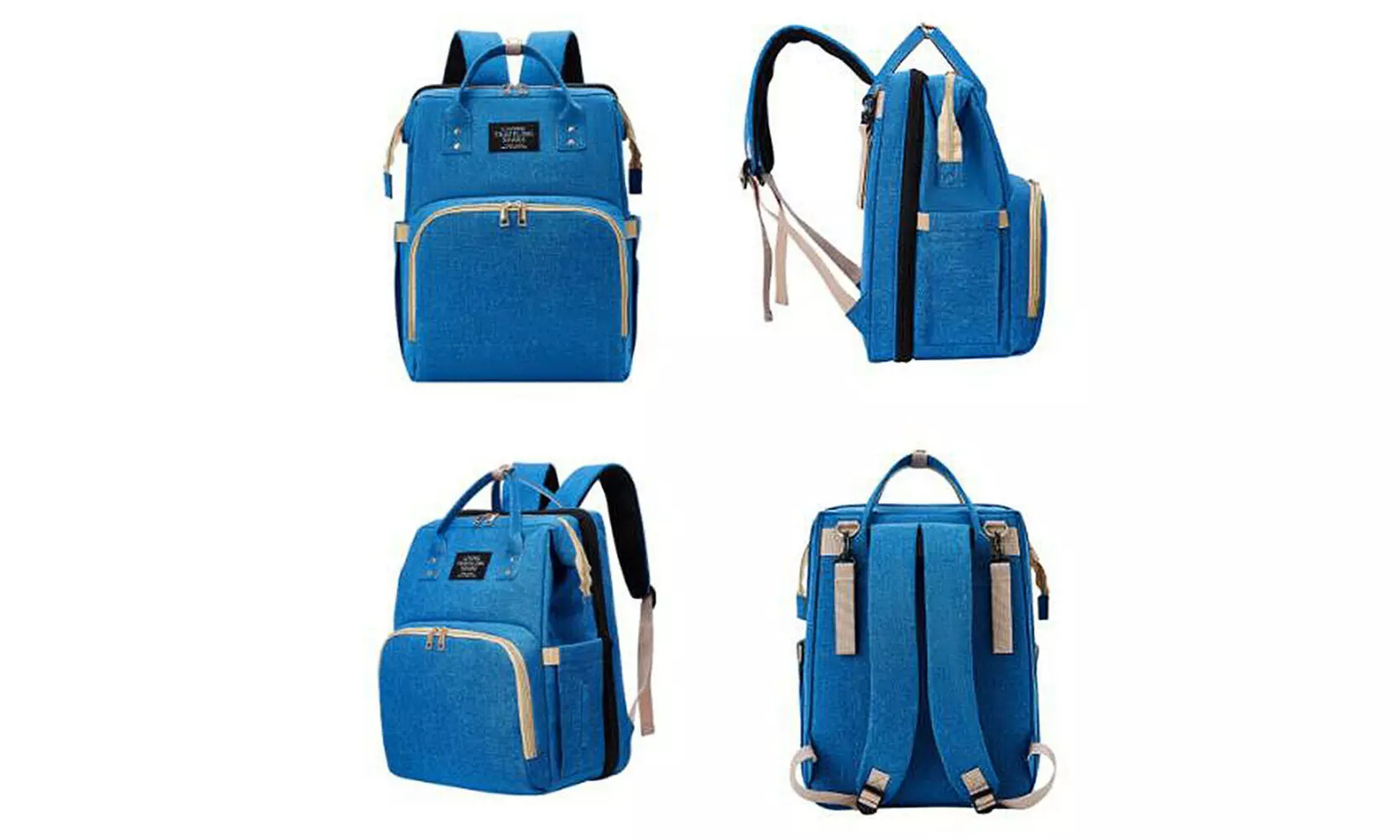 3 in 1 Foldbale Diaper Bag Baby Bed Portable Bassinet Crib Backpack Travel/Sleep