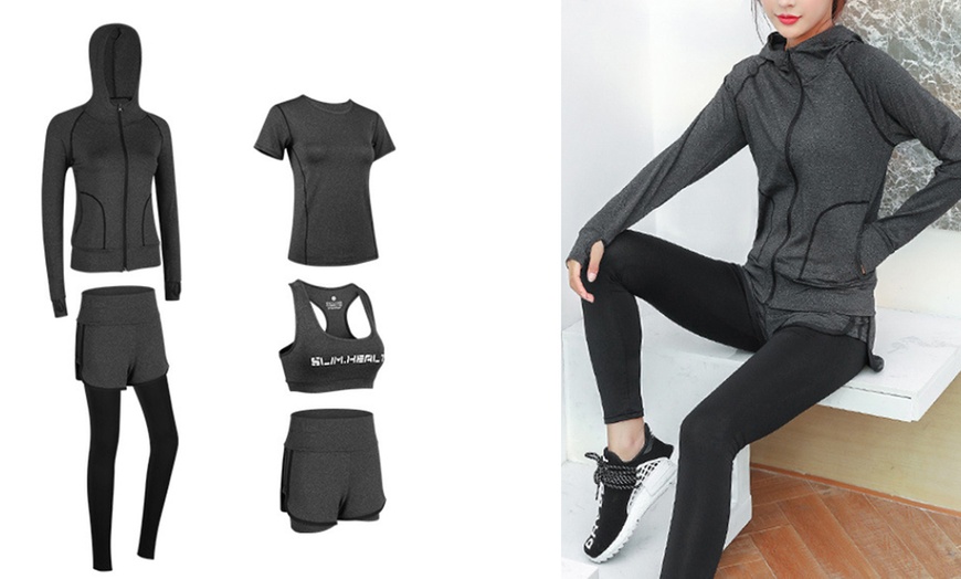 Image 3: Women's 5-Piece Workout Set