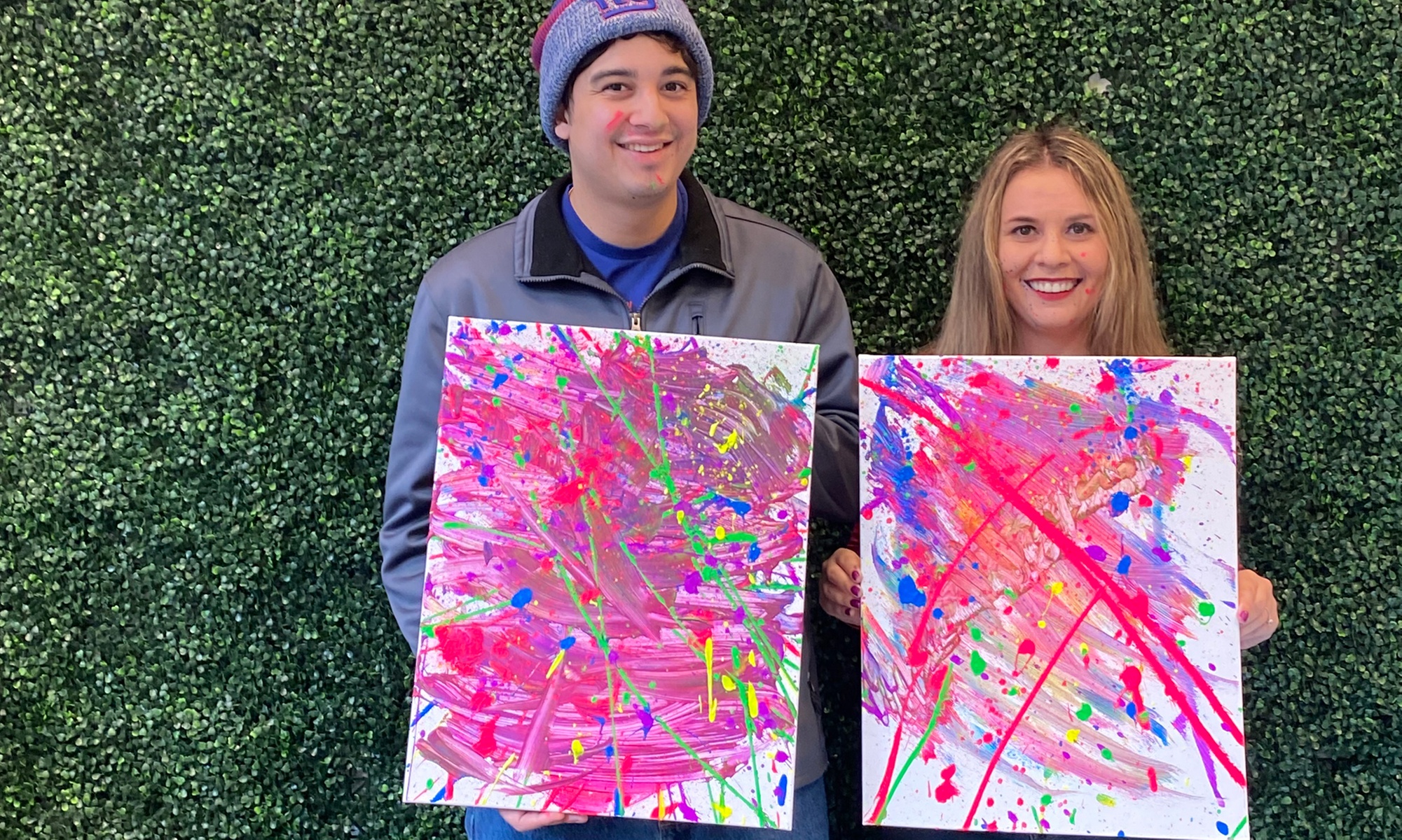 Glow-in-the-Dark Splatter Paint Experience