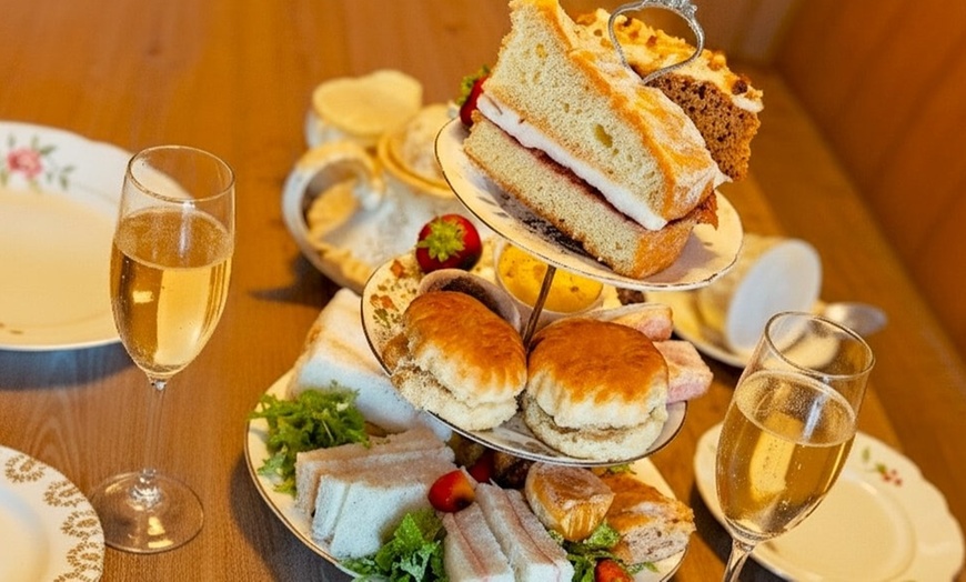 Image 1: Off British Tradition! Charming Afternoon Tea with Prosecco
