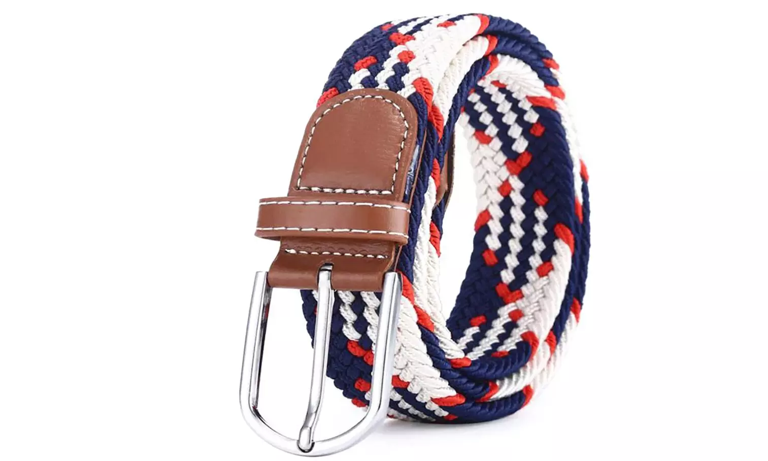 1x oder 2x geflochtener Unisex-Gürtel