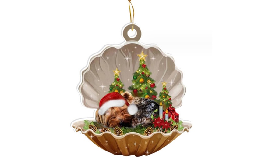 Image 7: Sleeping Dog-Design Hanging Ornament