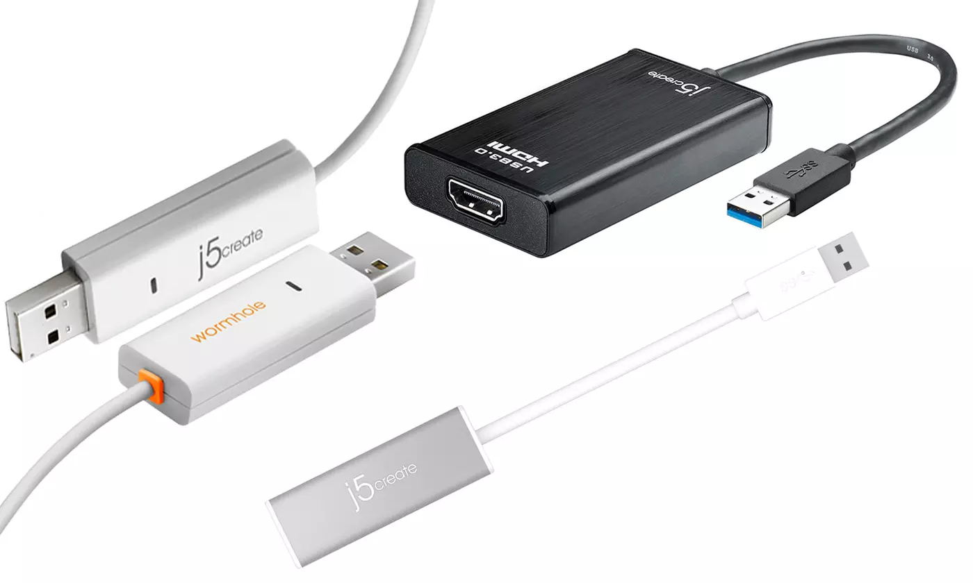 Apple-Compatible Display Adapters, Ethernet Adapter, or Transfer Cable (Manufacturer Refurbished)  - Primary Image